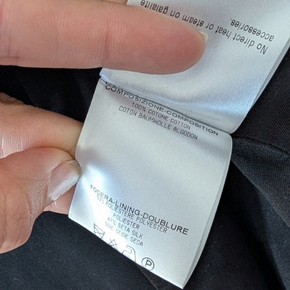 Gucci Double-breasted Long Coat Womens IT40/US 4 Authentic Checked 3/4 Sleeve - Picture 8 of 13